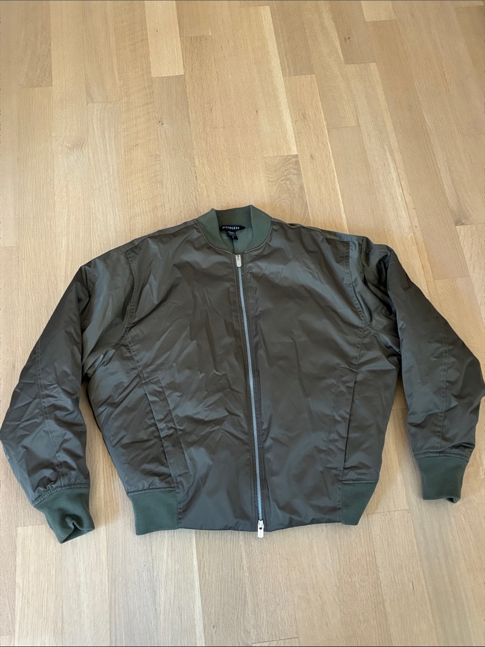 Athleta Olive Green Women's Bomber Jacket